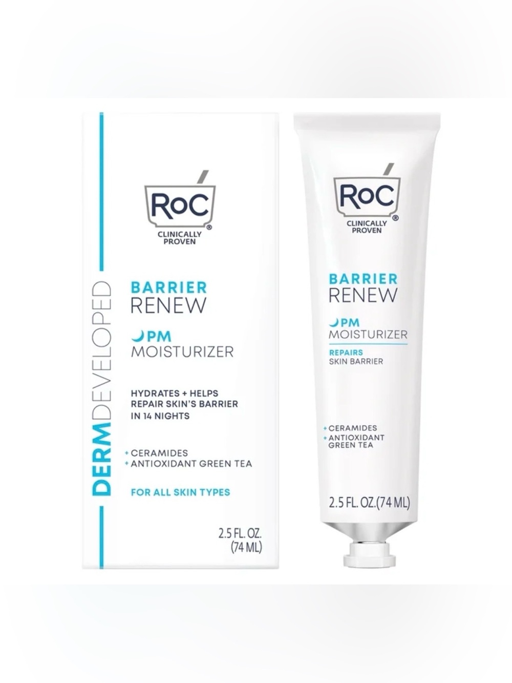 ROC Barrier Renew PM Moisturizer 2.5oz New In Box